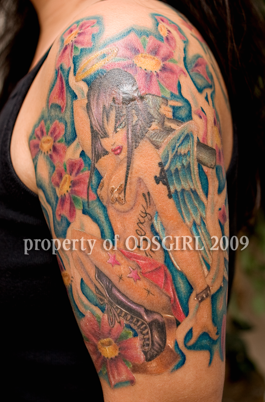 My Half Sleeve Tat Girl... - sleeve tattoo