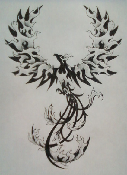 tribal phoenix tattoos. Phoenix Tattoo Design