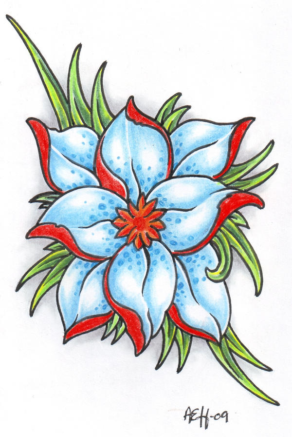 Fantasy Flower 2 | Flower Tattoo