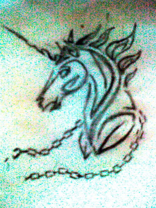 unicorn tattoos. Tribal: unicorn tattoo