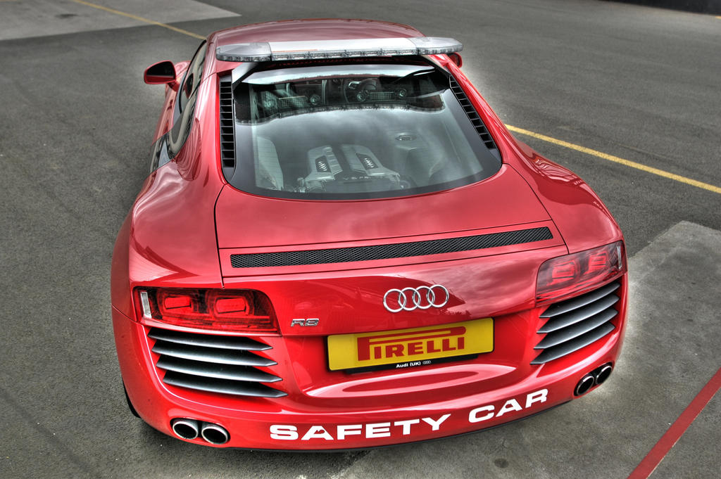 Audi R8 safety car HDR by elginge on deviantART
