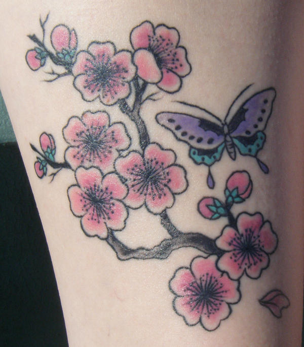 cherry blossom tat all healed by pauralotter14 on deviantART