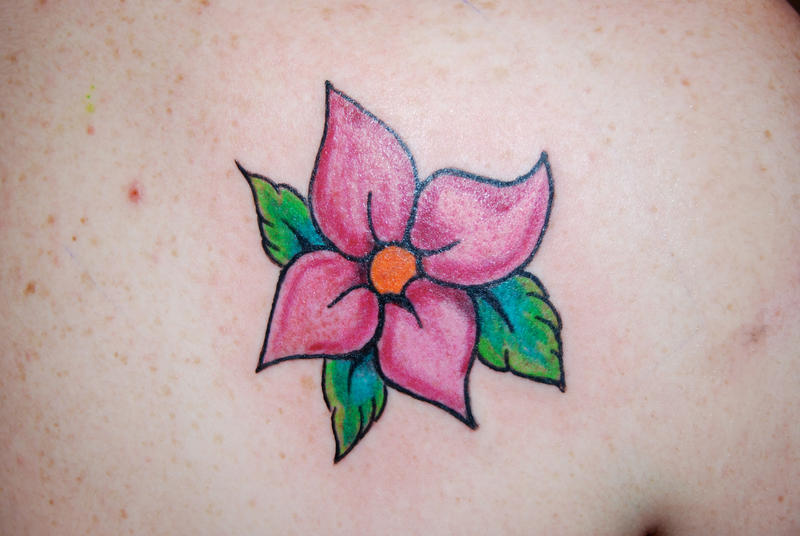 Flower on shoulder - shoulder tattoo