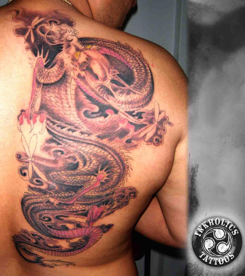 Dragon 1 - chest tattoo