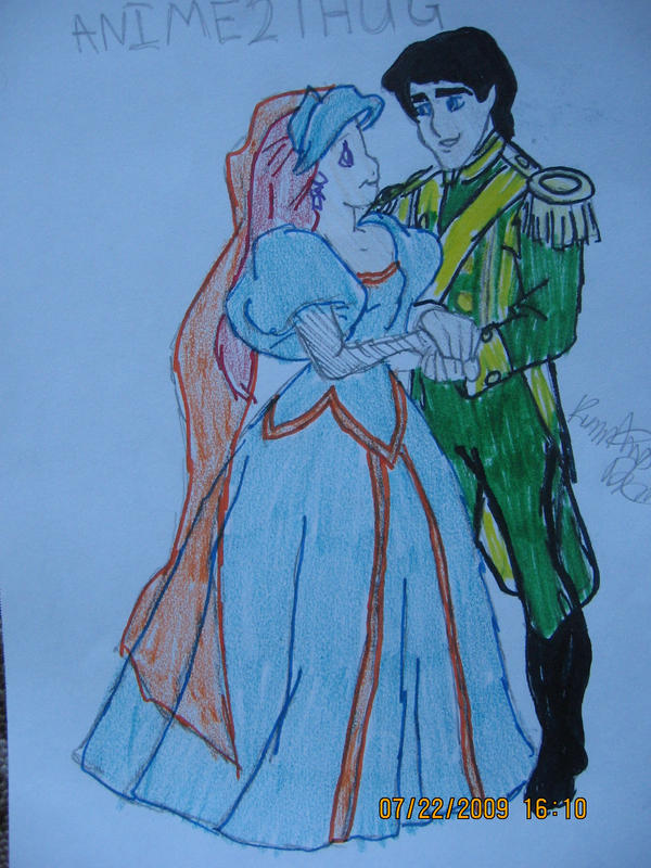 Ariel and Prince Charming by anime2thug on deviantART