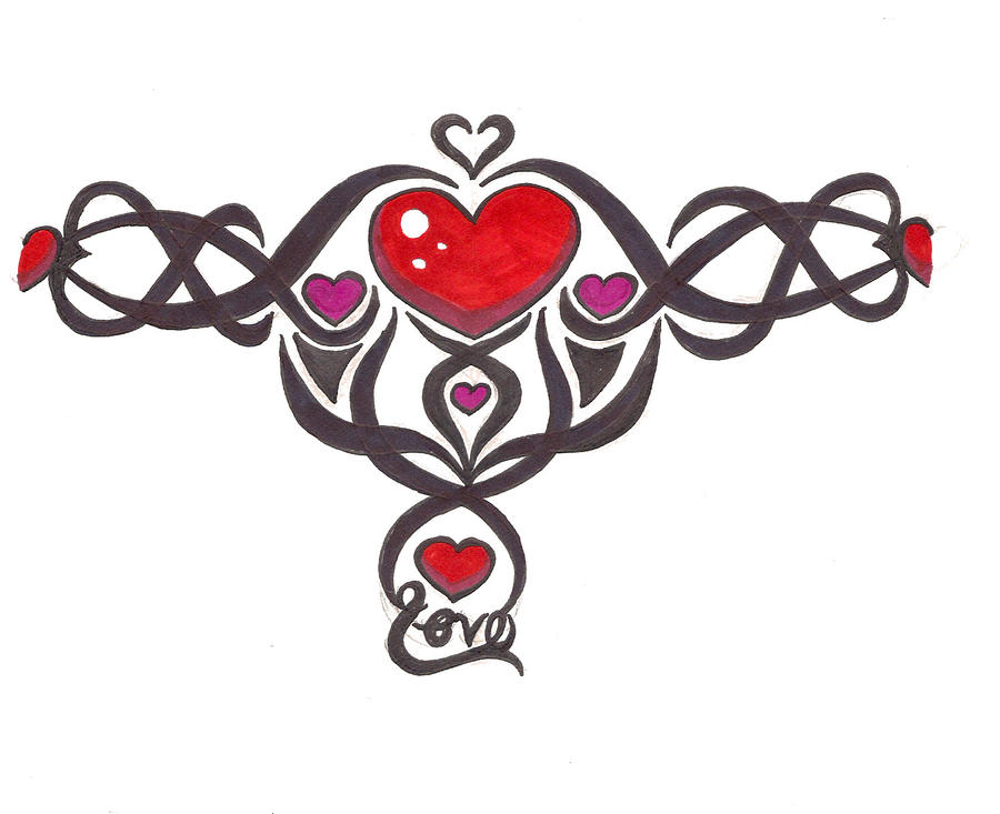 Tribal Heart Tattoo by *KristineBender on deviantART