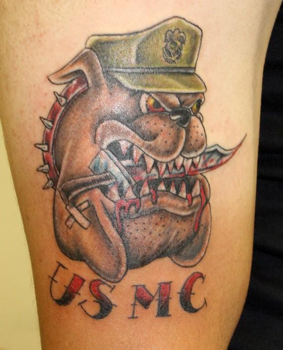 There are two basic types of military tattoo designs, they are the modern 