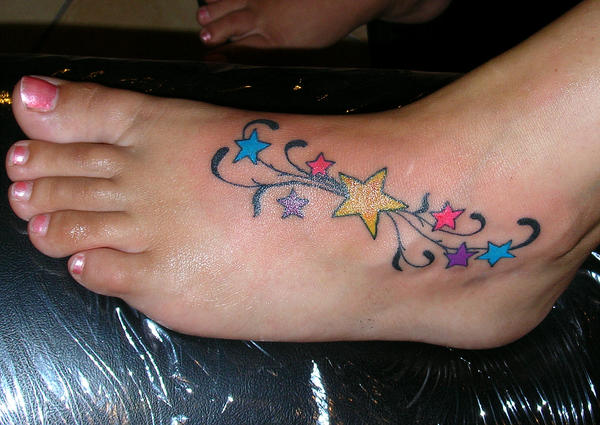 Ideas star tattoo feet tWeeet