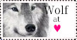 Wolf at heart stamp by Edwardslittlevampire