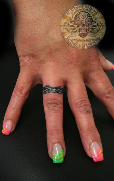 Ring Tattoo Hand by 2FaceTattoo on deviantART ring tattoos