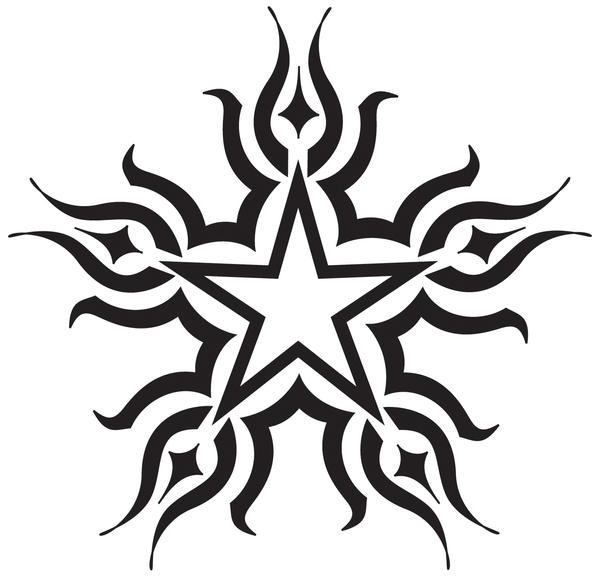 star tattoo designs Tribal Star