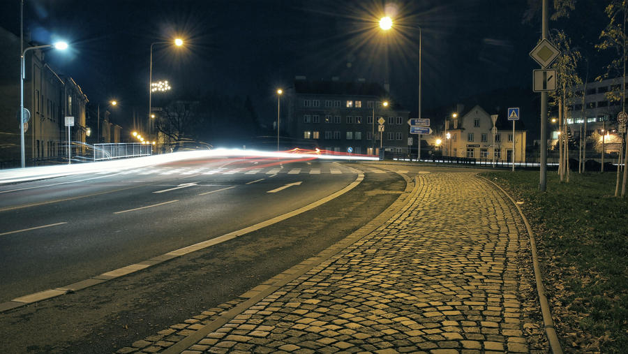 Night street by F3rd4 on deviantART