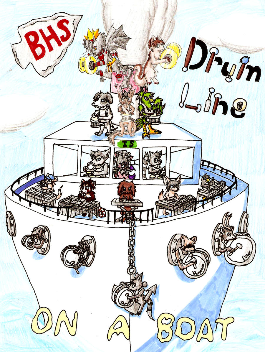 BHS Drumline ON A BOAT by KumoriDragon on deviantART