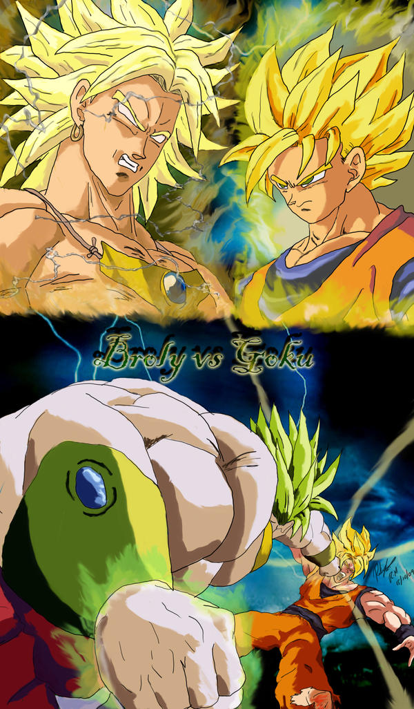 Dragon Ball Z: broly vs goku by l3nbak on DeviantArt