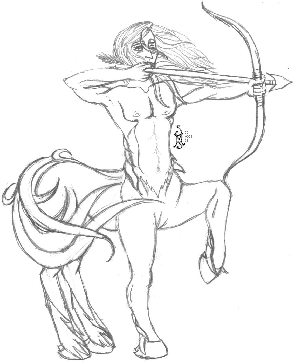 sagittarius coloring pages - photo #40