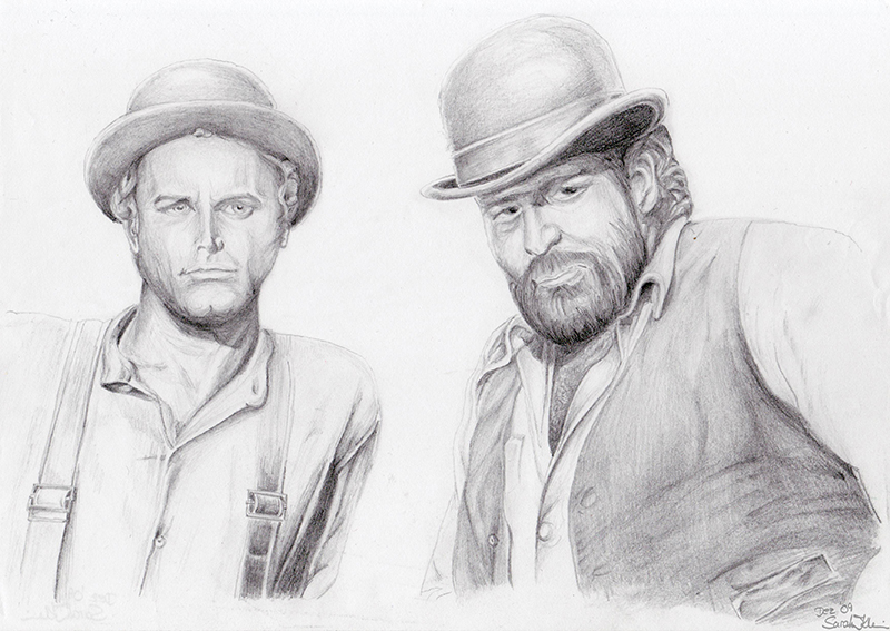 Terence Hill and Bud Spencer by RazorBladeAffaire on deviantART