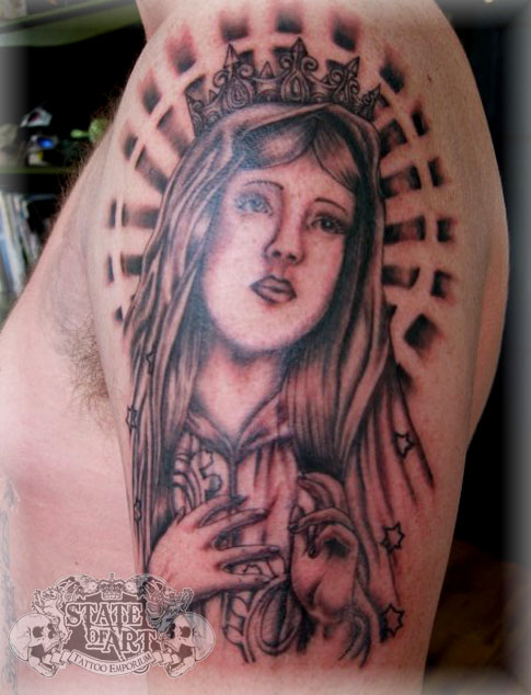Virgin Mary by stateofarttattoo on deviantART
