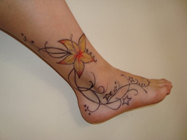 Floral Tattoo Design by
