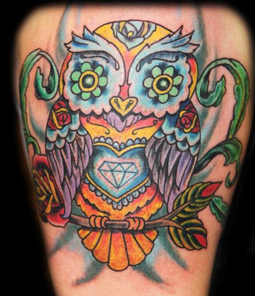bird tattoos Sugar Owl