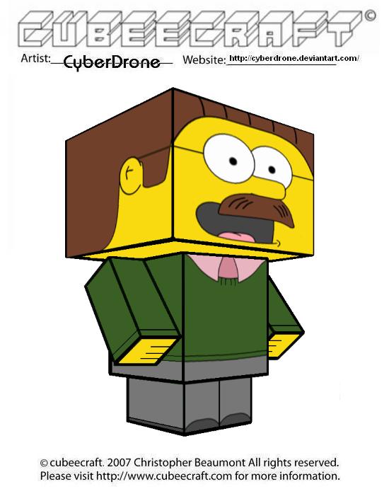  - Cubeecraft___Ned_Flanders_by_CyberDrone