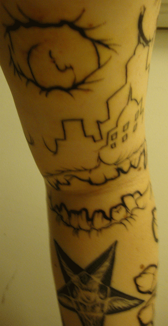 Left arm sleeve - Chomper - sleeve tattoo