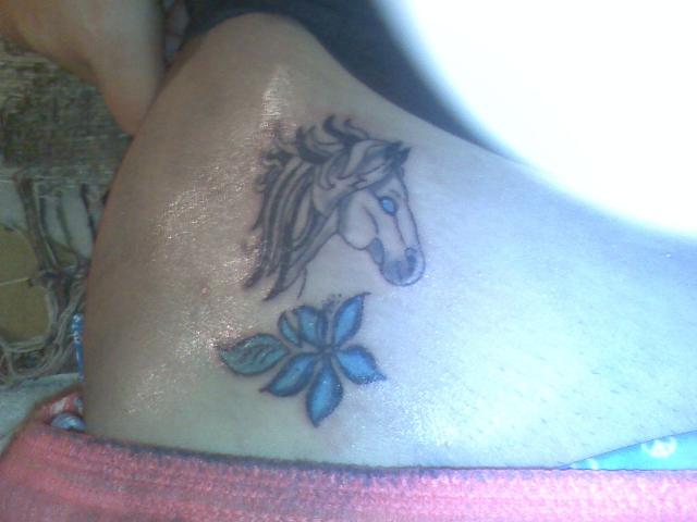 Horse | Flower Tattoo