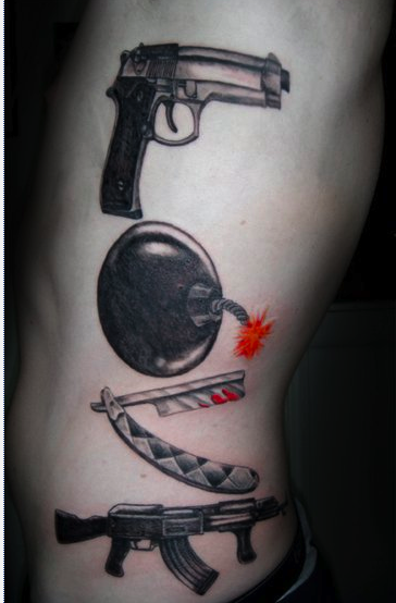 browning tattoos. gun tattoos