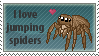 Jumping spider love stamp by Moonlight-pendent13