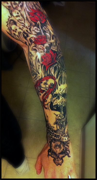 Tattoo colored - sleeve tattoo