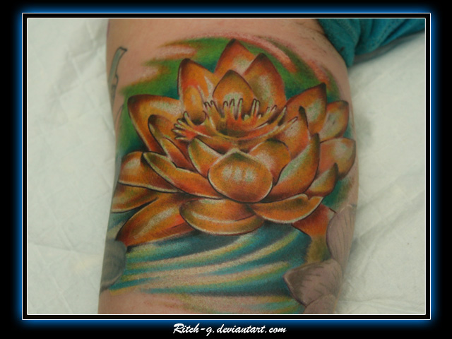 Orange Flower | Flower Tattoo