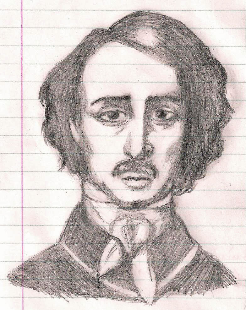 Edgar Allan Poe drawing by RobertRipley on DeviantArt