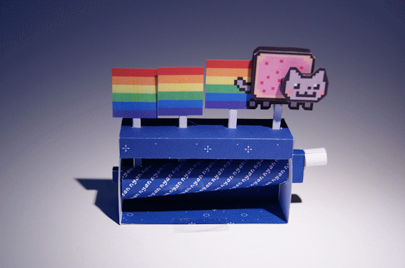 Nyan Cat Machine Papercraft