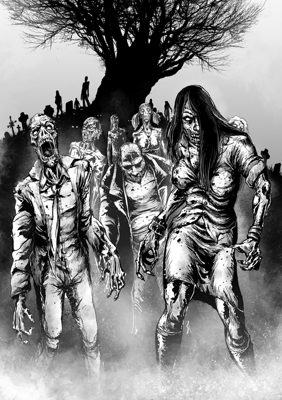 zombie horde clipart - photo #40