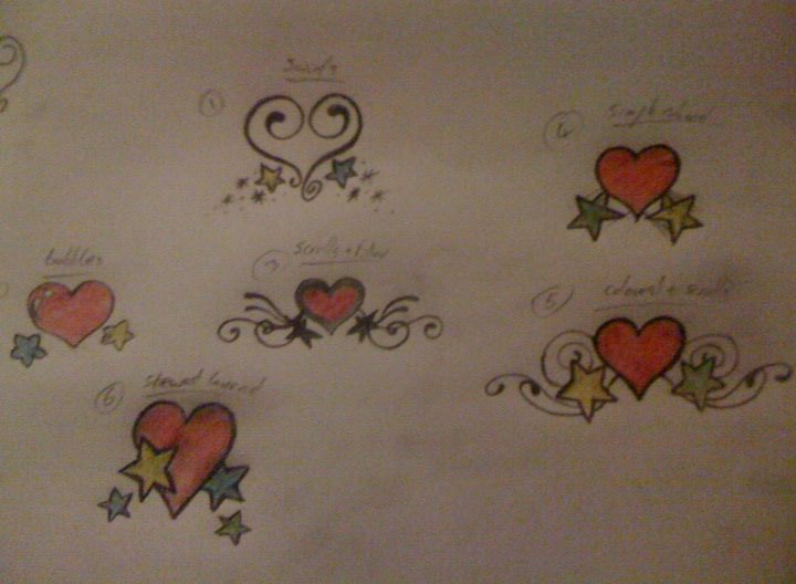 simple heart and starts designs by Skincanvass on deviantART
