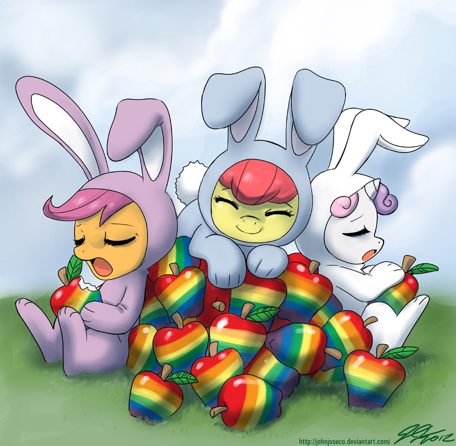 bunnies_and_rainbows_by_johnjoseco-d4m12