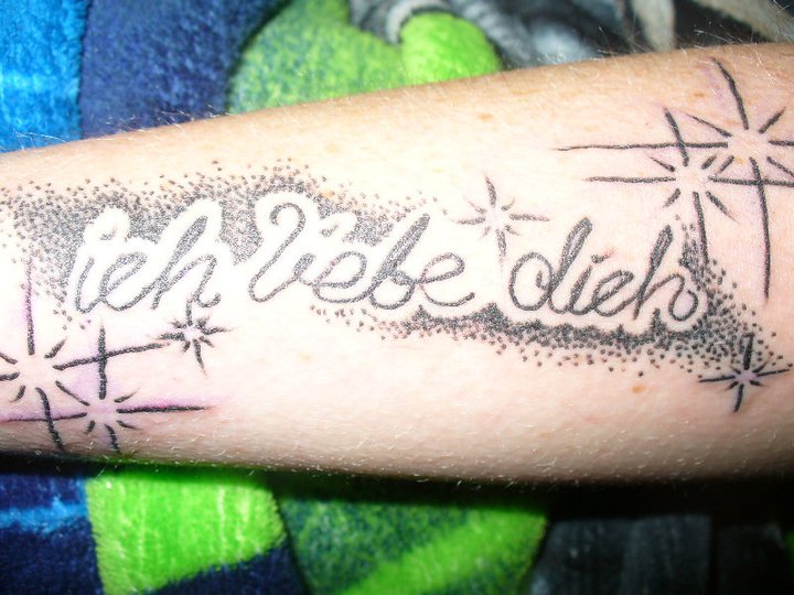 ich liebe dich tattoo by ravercandy on DeviantArt