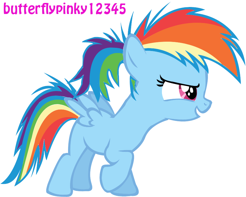 mlp coloring pages rainbow dash filly vector - photo #9