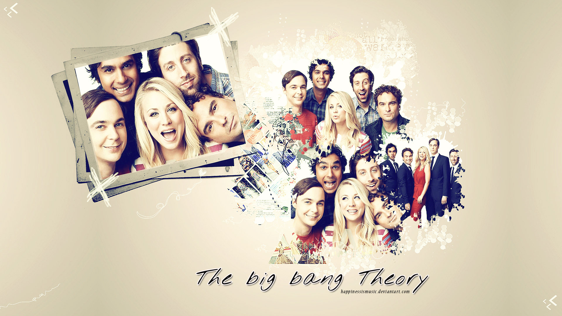 The cast of the big bang theory wallpaper by HappinessIsMusic on 