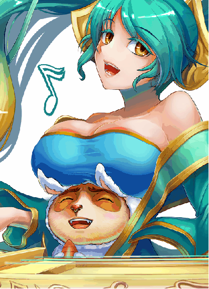 LOL_Sona and Teemo GIF by chanseven