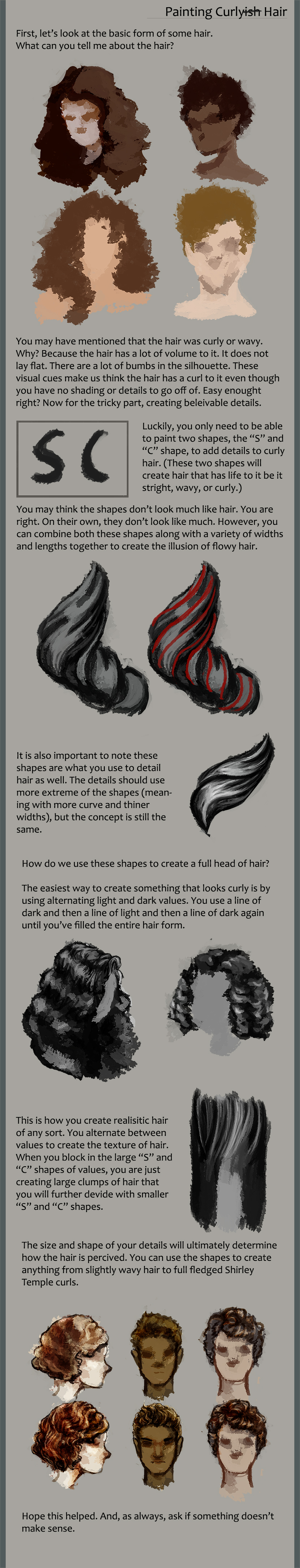 Curly and Wavy Hair Tutorial by Mintsteak