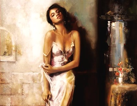 Oil Painting Beautiful Women by MarieJhonson on DeviantArt