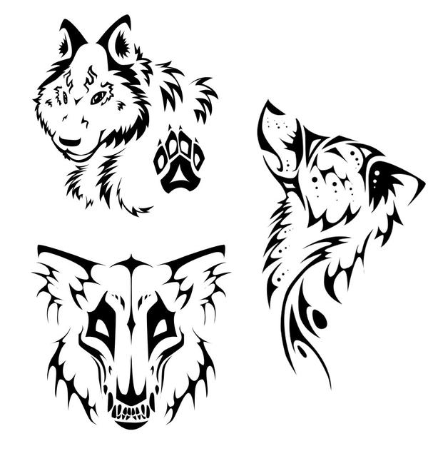 Tribal Wolves by ThePioden on deviantART