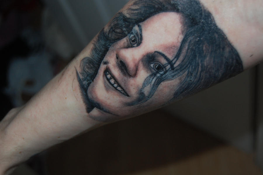 Ville Valo Portrait Tattoo by