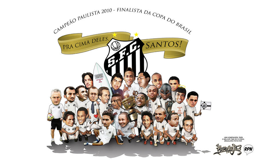 Santos Campeao 2010 Wallpaper by RPN on deviantART