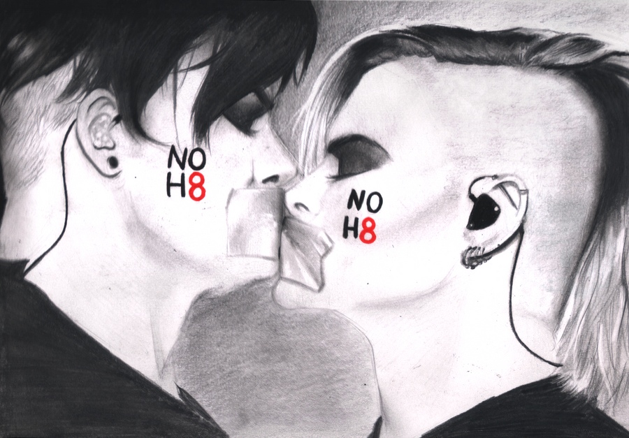Adam Tommy Pictures on Fan Art Of Adam And Tommy For  No H8  Campaign   Adam Lambert 24 7