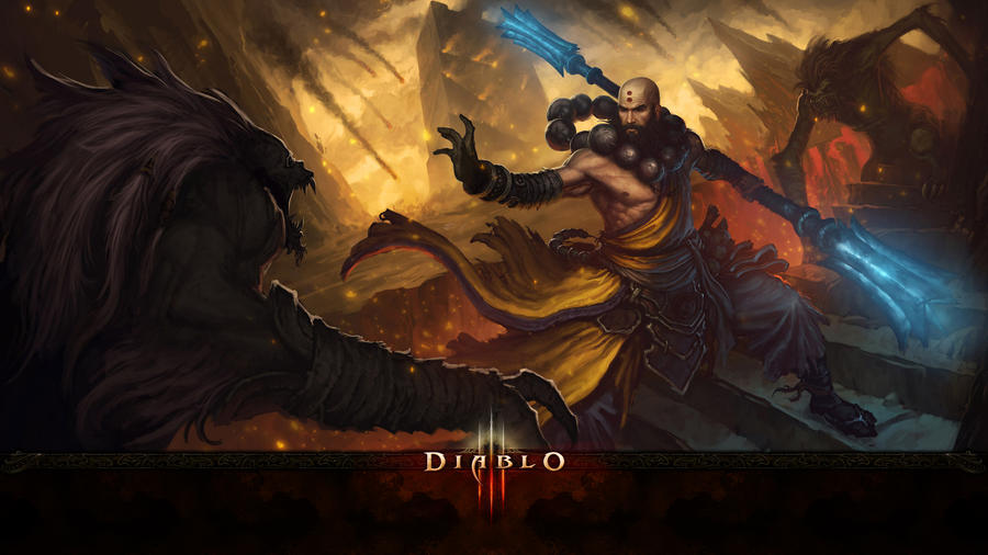 diablo 3 wallpaper. Diablo 3 Monk Wallpaper by ~Garvandule on deviantART