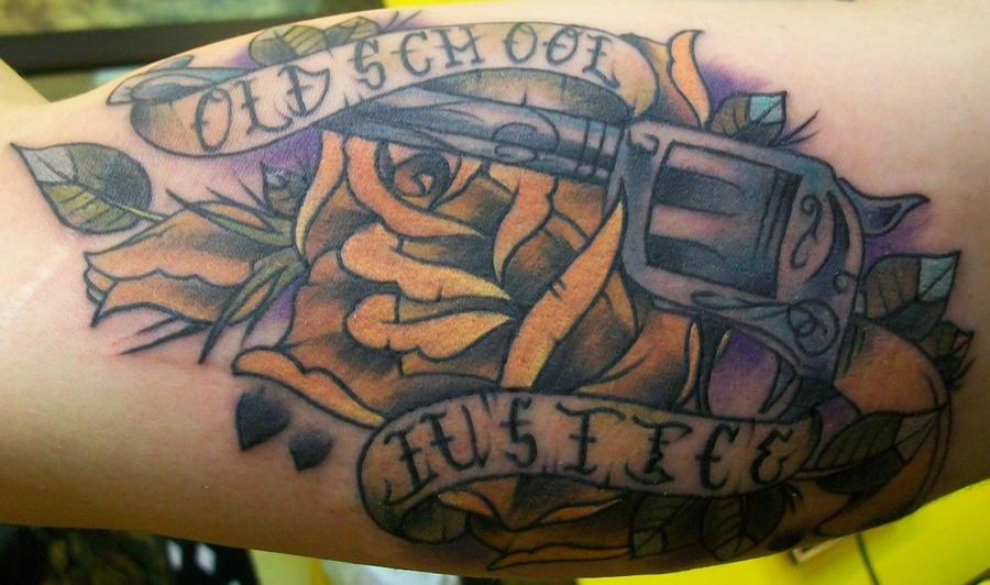 gun tattoos Oldschool Justice