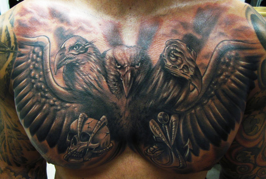 Full Chest Piece Tattoo by