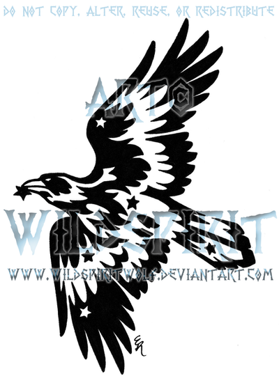 Starry Tribal Raven Tattoo by WildSpiritWolf on deviantART