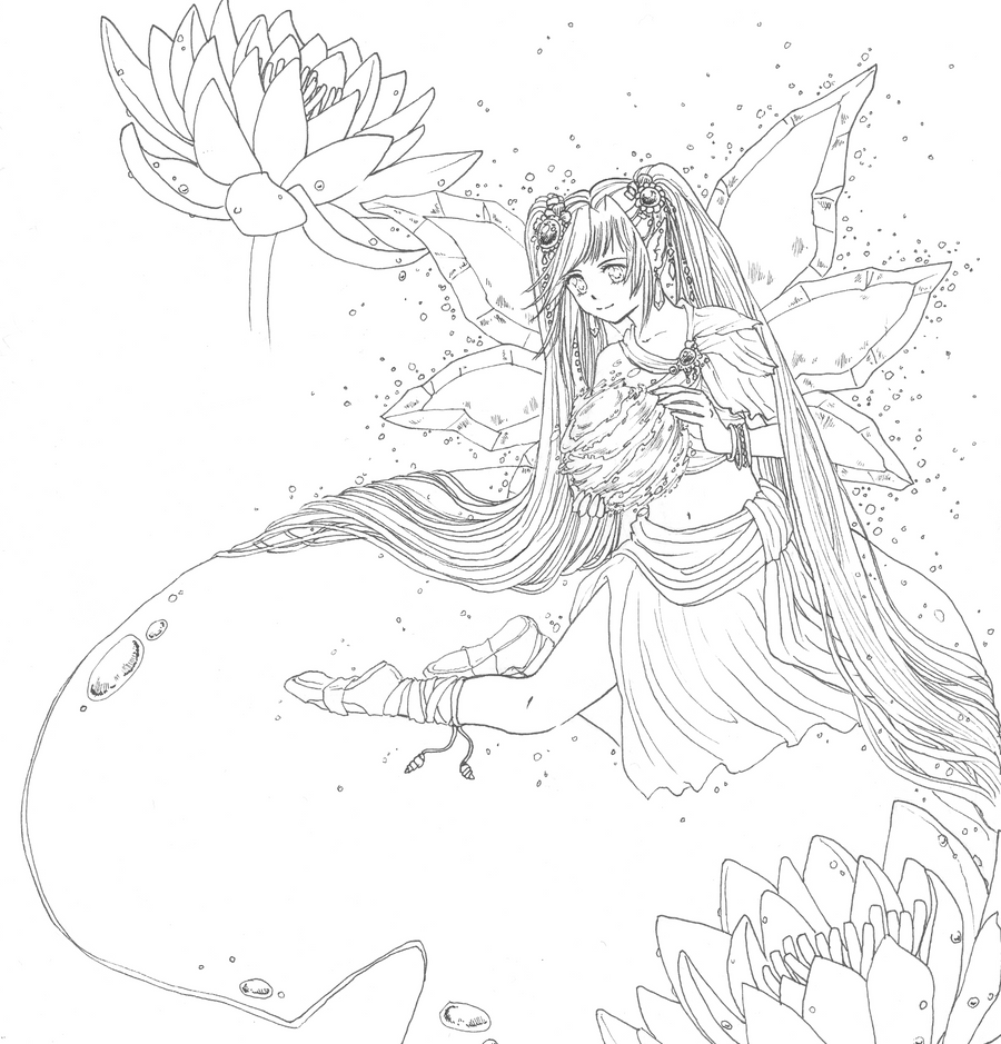 dark fairy coloring pages - photo #33